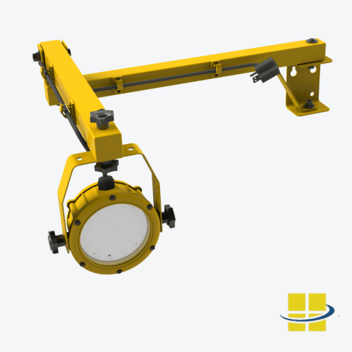 LECI 28 LED Dock Light with Articulating Arm for Flexible Positioning