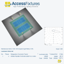 Twin Pickleball Court Lighting Package - 39fc, 1.55 max/min, 4 480w fixtures on 4 20' Poles - Image 4
