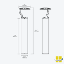 ABAR 10-20-30 LED Bollard Light, Selectable Wattage and Selectable Kelvin 3K-4K-5K - Image 5