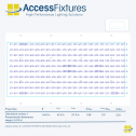Indoor Tennis Court LED Lighting Package -55fc, 1.12 Max/min 24 150w LED Lights, mounted 25' - Image 2