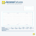 Indoor Tennis Court LED Lighting Package - 56fc, 1.21 Max/min 10 340w LED Lights, mounted 25' - Image 2