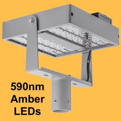 APZA 590nm Amber Post Top Light