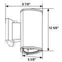 TRIS 31w LED Up Down Outdoor Wall Light, EXTREME-LIFE, 120-277v - Image 2
