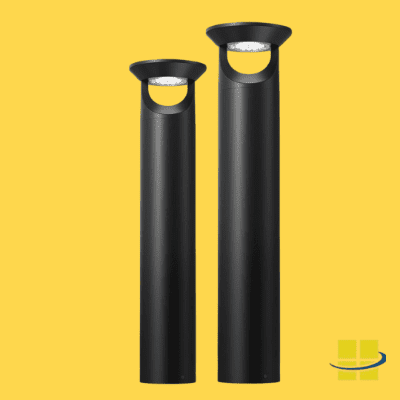 SECU 3w 590nm Amber Solar-Powered Security Bollard Light, EXTREME-LIFE