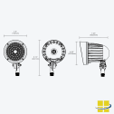BULI LED Mini Flood Light - Selectable 9-16-24W, Kelvin & Beam, IP65 - Image 6