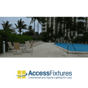 Round Dome Top Bollards Louvers White Florida