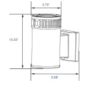 HAMA 21w Up Light LED Fixture Dimensions