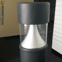 35w LED Round Flat Top Bollards Cone Reflector 120v-277v Office
