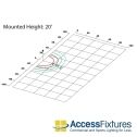 63w Full Cutoff Wall Pack Photometric