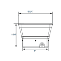 TOPR 18 Square Outdoor Column / Pilar Lights- Flat Top - Image 3