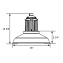 ceiling FWC luminaire dimensions