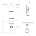 20w LED solar area light dimensions