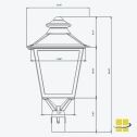 RADA 30-50-60 LED Post Top Light with Selectable Kelvin and Built-In Photocell - Image 13