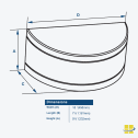 BAKU 23 LED Full Cutoff Crescent Wall Pack, EXTREME-LIFE - Image 5