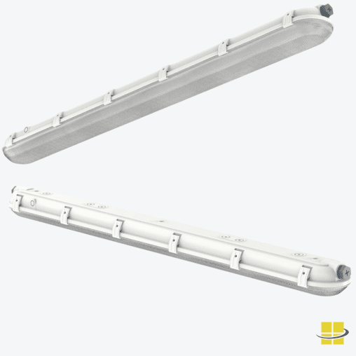 VAEL 30/45/57w LED Vapor Proof Linear Fixture, Selectable Kelvin