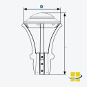 BOST 19w Classic Bostonian Style Pendant Light - Image 4