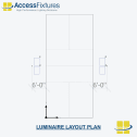 Solar Pickleball Court Lighting Package - 39fc, 2.18 Max/Min, 4 150w LED Lights on 2 20' Poles - Image 3