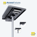 Solar Tennis Court Lighting Package – Avg. 32fc, 1.38 Max/Min, 8 150w LED Lights on 4 20′ Poles - Image 9