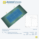 Dark-Sky Tennis Court Lighting Package – Avg. 24fc, 1.35 Max/Min, 4 480W LED Lights on 4 20′ poles - Image 4
