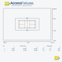 Pickleball Court Lighting Package - 31fc, 1.9 max/min, 2 360w LED Lights on 2 20' Poles - Image 3