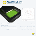 Pickleball Court Lighting Package - 32fc, 1.86 Max/Min, 2 480w LED Lights on 2 20' Poles - Image 4