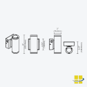 CYLR 6″ 33 LED Up/Down Wall Mount with Selectable Kelvin and Built-In Photocell - Image 6