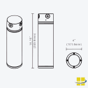 CYLA 4" 20 LED Up/Down Surface Mount Light with Selectable Kelvin - Image 5