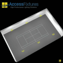 Indoor Tennis Court LED Lighting Package- 34fc, 1.16 Max/Min 6 480w LED lights, mounted 25' - Image 3