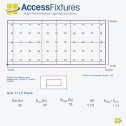 Indoor Pickleball Court Lighting Package - 32 fc, 1.14 max/min, 4 240w LED Lights, Mounted 20' - Image 2