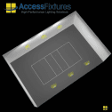 Indoor Volleyball Court Lighting Package – Avg. 45fc, 1.23 Max/Min, 6 480w LED Lights, mounted 30' - Image 3