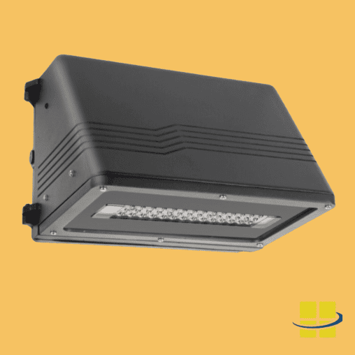 HEZA 40 590nm Amber LED Turtle Friendly Full Cutoff Wall Pack