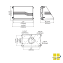 HEZA 40 590nm Amber LED Turtle Friendly Full Cutoff Wall Pack - Image 7