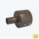 6″ Round Pole Tenon Adapter, 2-3/8 Outside Diameter - Image 2