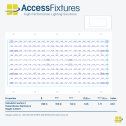 Indoor Tennis Court LED Lighting Package -108fc, 1.11 Max/min 28 240w LED Lights, mounted 25' - Image 2