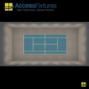 Indoor Tennis Court LED Lighting Package -108fc, 1.11 Max/min 28 240w LED Lights, mounted 25' - Image 4