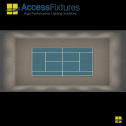 Indoor Tennis Court LED Lighting Package -35fc, 1.11 Max/min 15 150w LED Lights, mounted 25' - Image 4