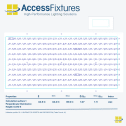 Indoor Tennis Court LED Lighting Package -35fc, 1.11 Max/min 15 150w LED Lights, mounted 25' - Image 2