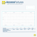 Indoor Tennis Court LED Lighting Package - 78fc, 1.20 Max/min 12 400w LED Lights, mounted 25' - Image 2