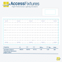 Indoor Tennis Court LED Lighting Package - 91fc, 1.20 Max/min 14 400w LED Lights, mounted 25' - Image 2