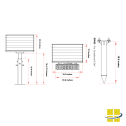 SYNO 10w LED Solar Ground Mount Sign Light - Image 7