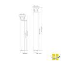 SECU 3w Solar-Powered Security Bollard Light, EXTREME-LIFE - Image 13