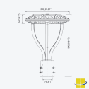 VEND 40-60-80 LED Post Top With Selectable Wattage and Selectable Kelvin - Image 11